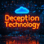 Deception Technology neon logo with a cloud and circuit board.