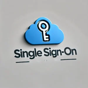 Cloud security concept featuring Single Sign-On icon.