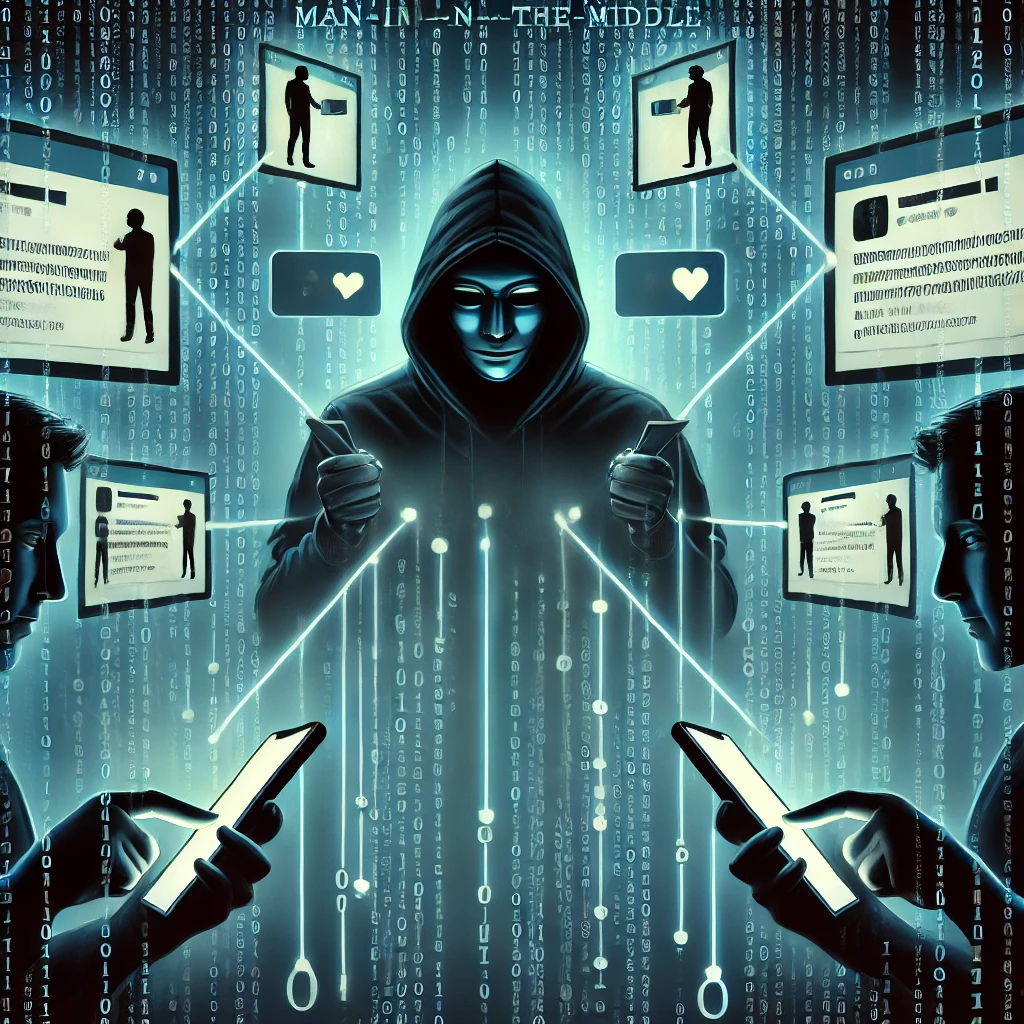 Hacker targeting personal data with digital ID cards and code.