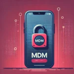 Smartphone with a locked screen icon and "MDM" text displayed