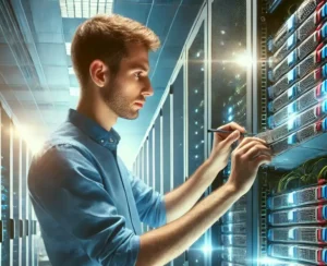 A professional IT technician