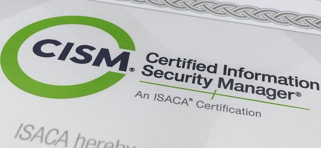 Close-up CISM certification style image inspired by ISACA’s design, highlighting the Certified Information Security Manager theme for the CISM Certification Guide.
